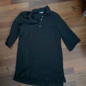Barely-worn Lightweight michael stars shift black with collar